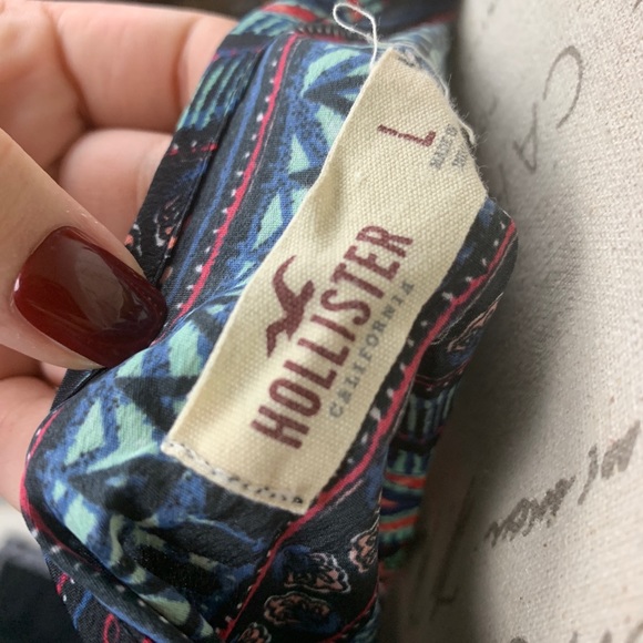 Hollister Tribal Elephant Print Tank Top Cami - Picture 5 of 5